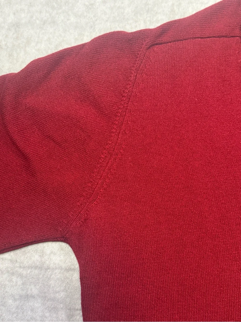 EUC 100% Cashmere Vintage Sir Pendleton Men's V-Neck Sweater - Deep Red